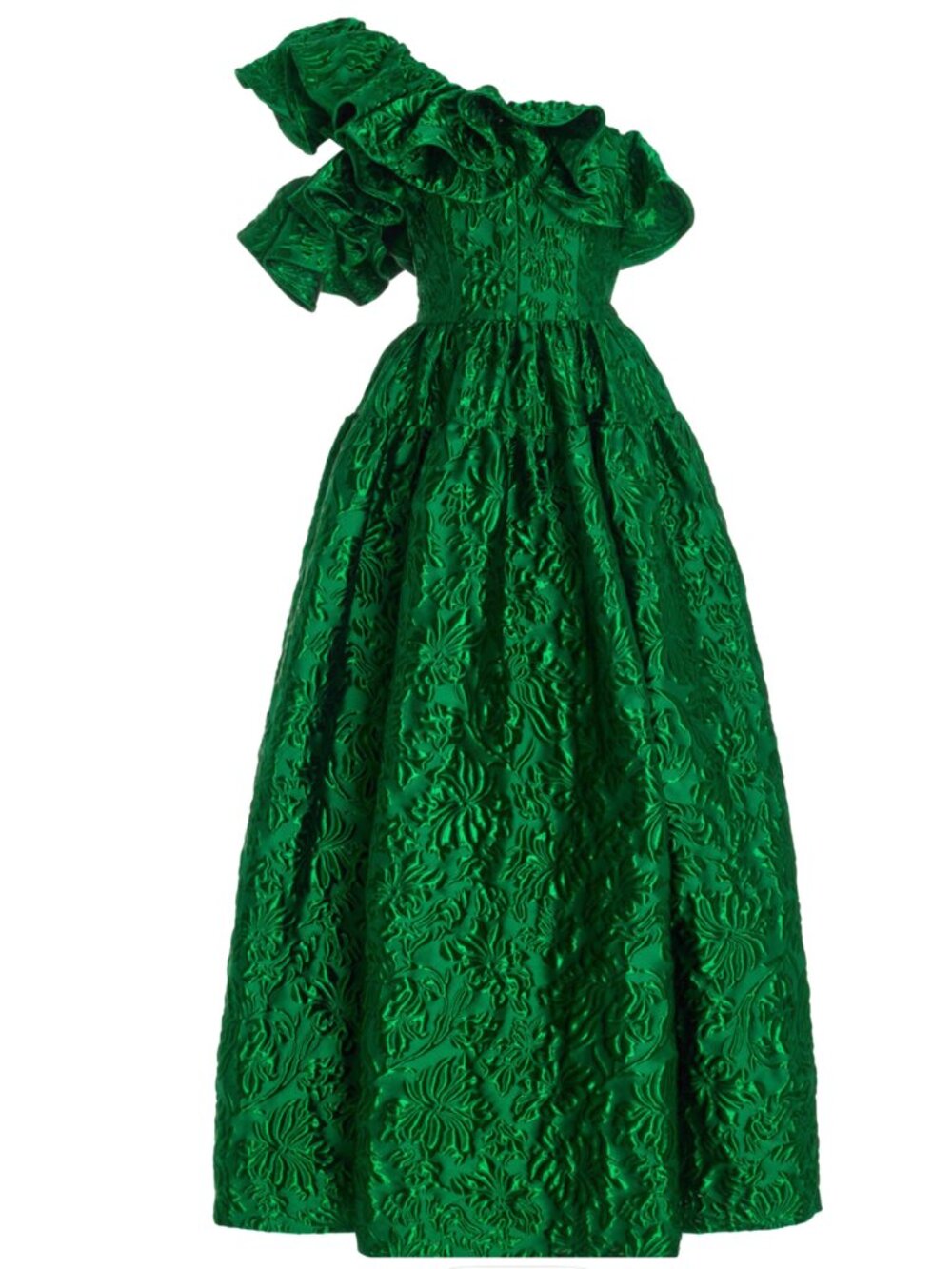Ulla Johnson Cosima metallic jacquard gown us 10, M - Picture 12 of 16